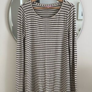 Calypso St. Barth Navy and Cream Striped Top